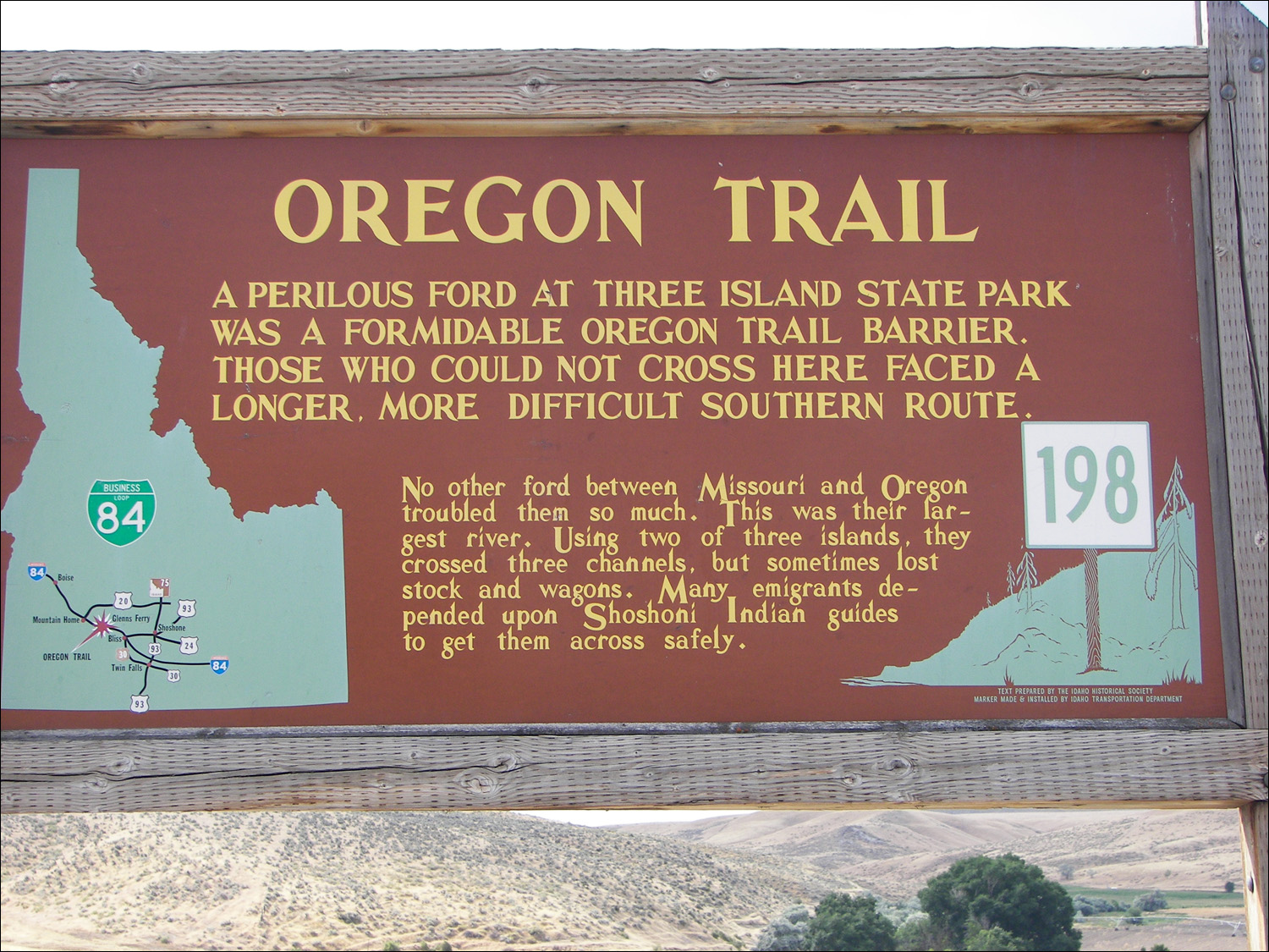 Displays @ the Oregan Trail History & Education Center in the Three Islands Crossing State Park